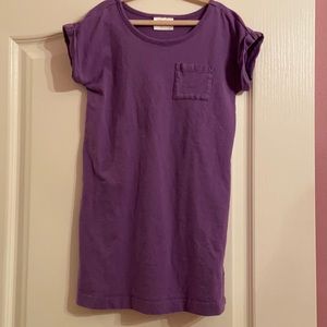 Hanna Anderson purple tunic dress SZ 6-7
